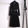 2026 Autumn Women's French Suit Dress: Elegant, Slimming, Long Sleeve Skirt