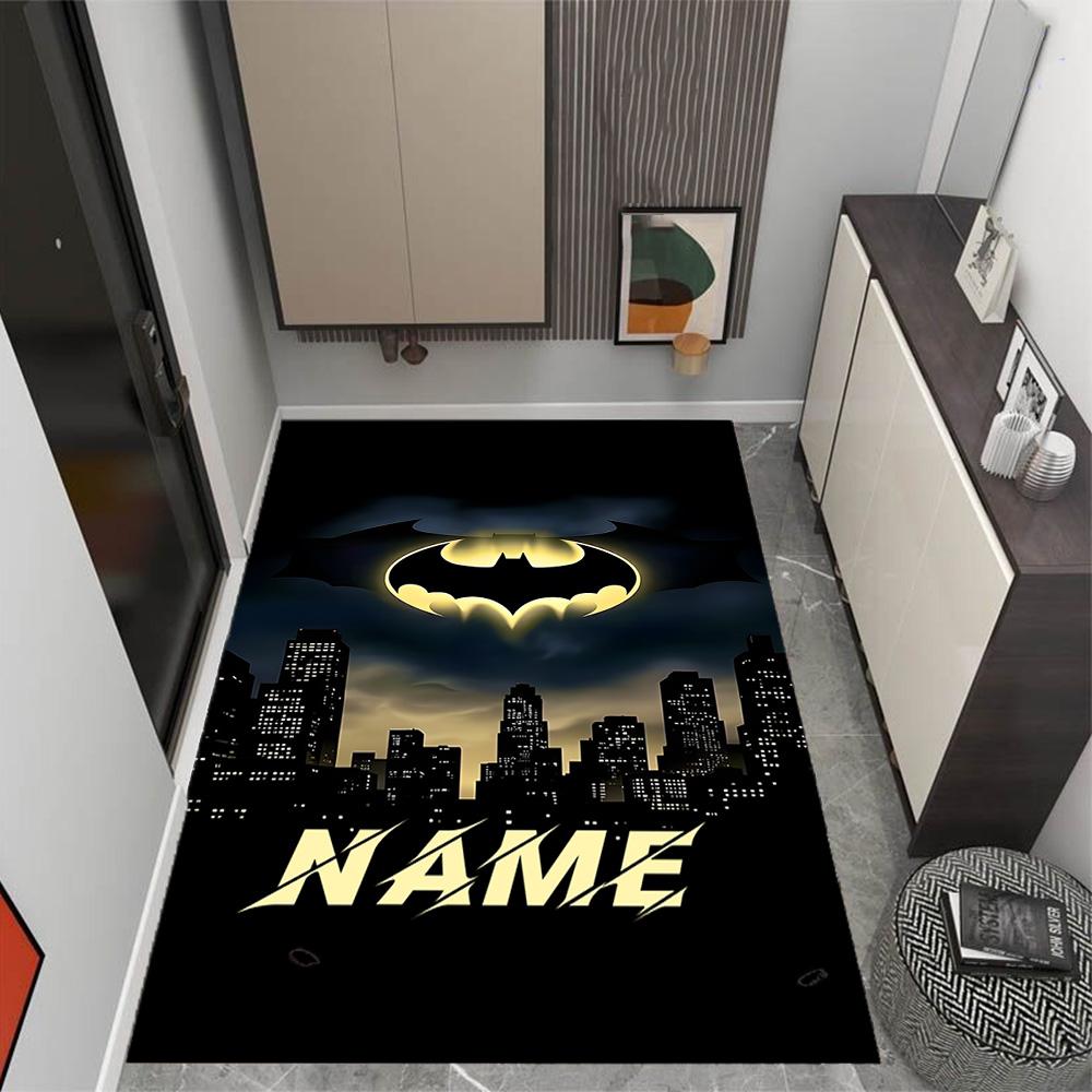 Looney Space Jam Run Event Customizable Name Floor Mat Suitable for Decorate room Balcony Entryway Dining Room Anti-slip Rug Anime Office Decor