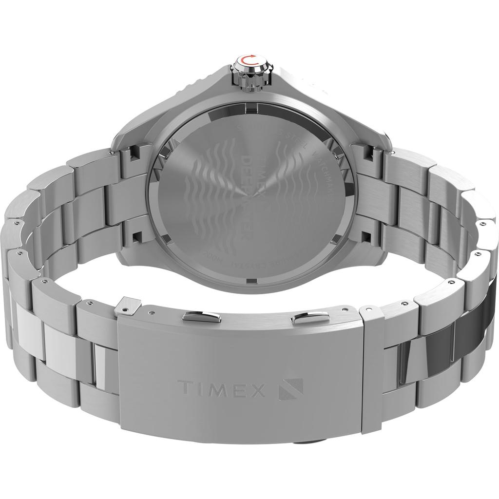 TIMEX Deepwater Meredian 200 Men's Quartz Watch, 20 ATM Water Resistance, Sapphire Crystal, Black Dial, TW2W82000 [Authentic]