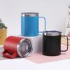 304 Stainless Steel Mug Double Vacuum Handle Coffee Cup Mini Car Portable Insulated Cup