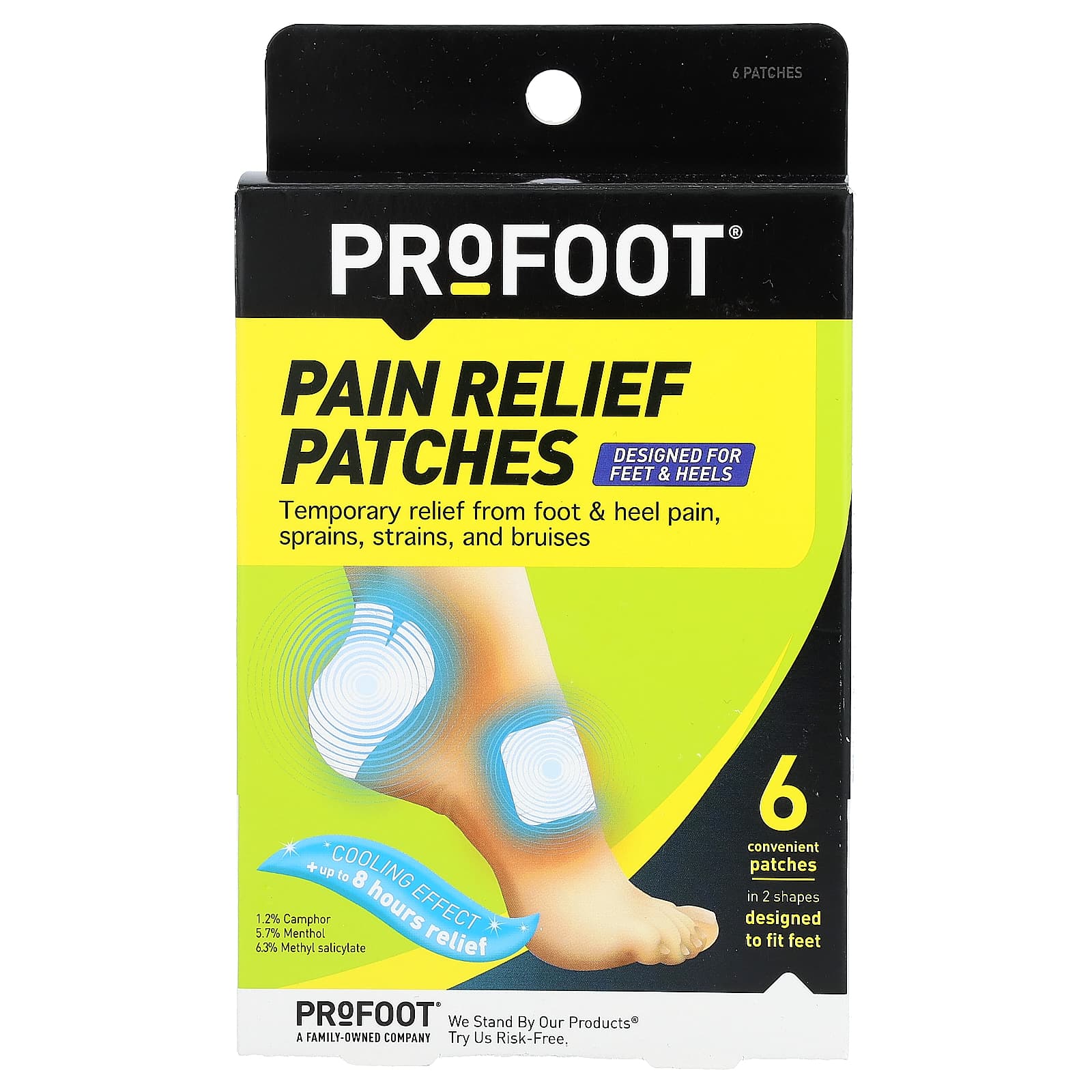 

Pain Relief Patches for Feet and Heels, Pack of 6