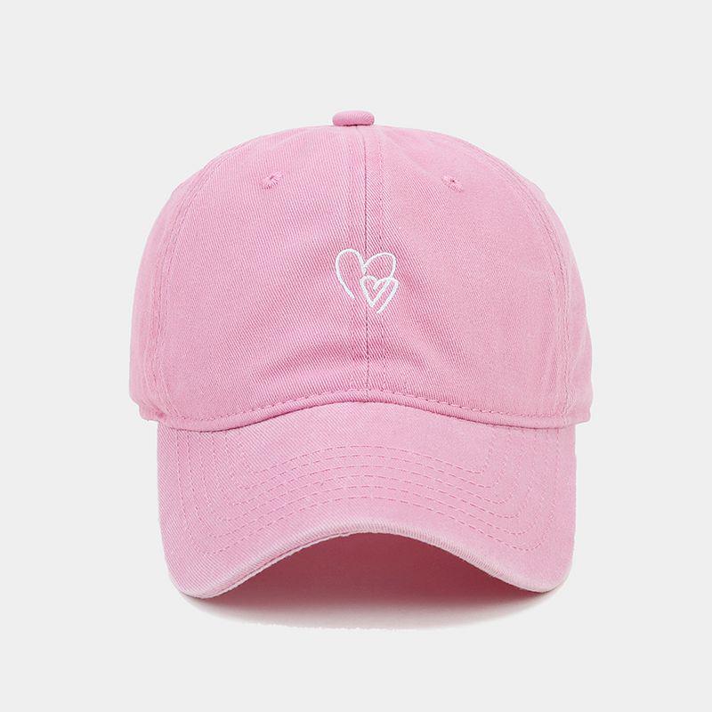 

Винтажная кепка с мягким верхом и козырьком-утконосом - Унисекс летняя вышитая шляпа Adjustable розовый