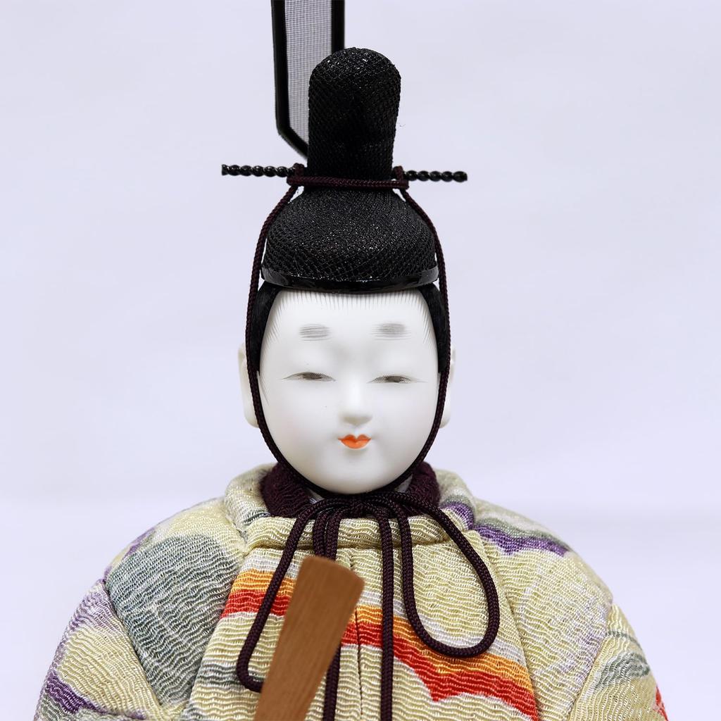 Hina Dolls Storage Decoration Compact Kimekomi Doll Imperial Prince Decoration Akebono Storage Box Branch Cherry Blossom Embroidery Width X Depth 44 X