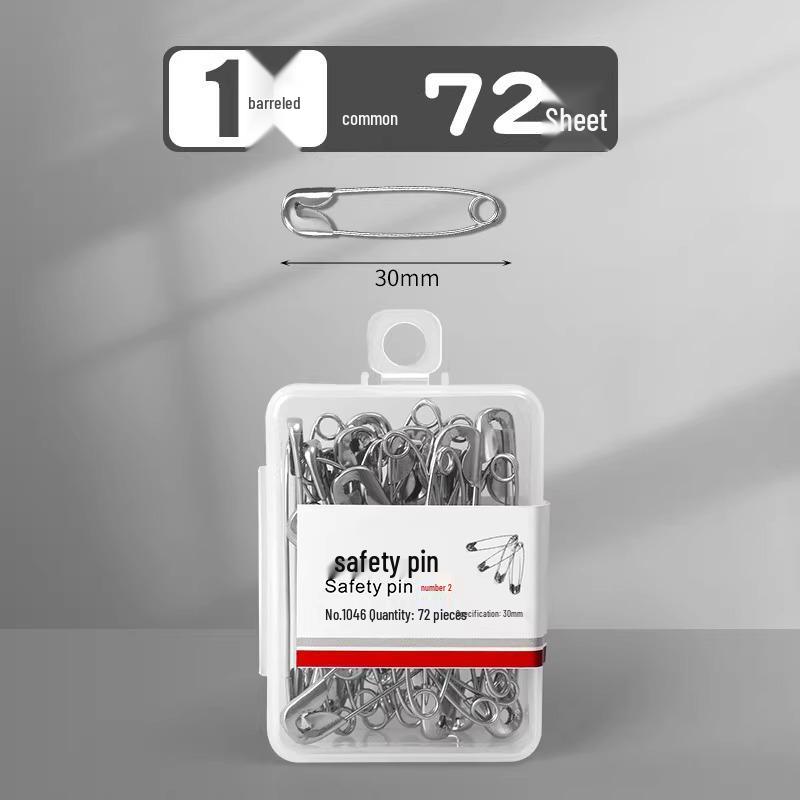 Old-Fashioned Large Safety Brooch Pins: Sturdy, Thickened Design for Securing Clothes