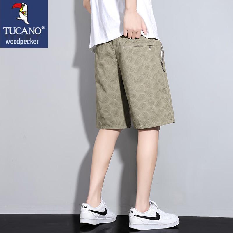 TUCANO Men s Summer Pure Cotton Drawstring Casual Shorts 3XL