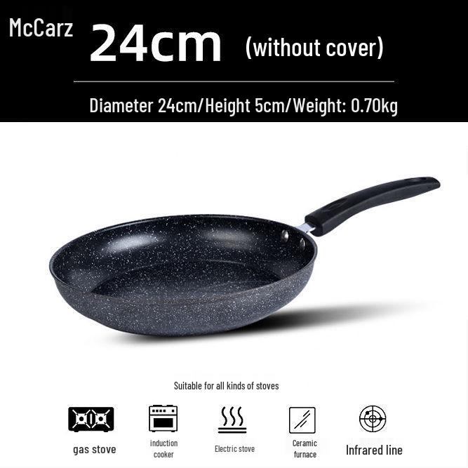 Maifan Stone Non-Stick Fry Pan for Eggs and Steak, Gas Stove & Induction Cooker Compatible, Crepe-Ready.