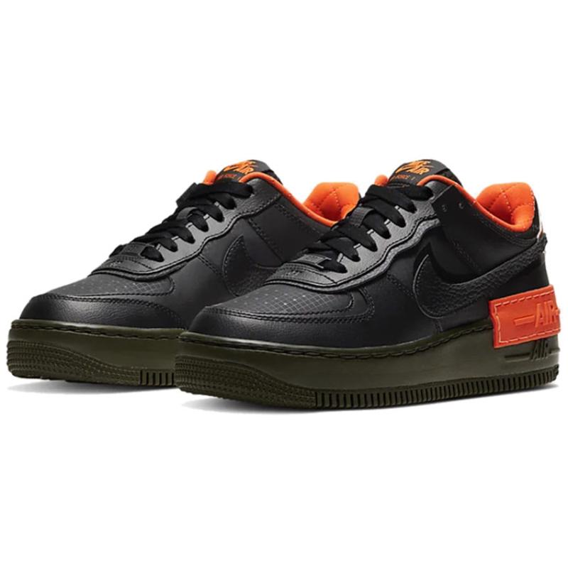 Nike Air Force 1 Low Shadow Black Hyper Crimson Cargo Khaki Women's Sneakers CQ3317-001