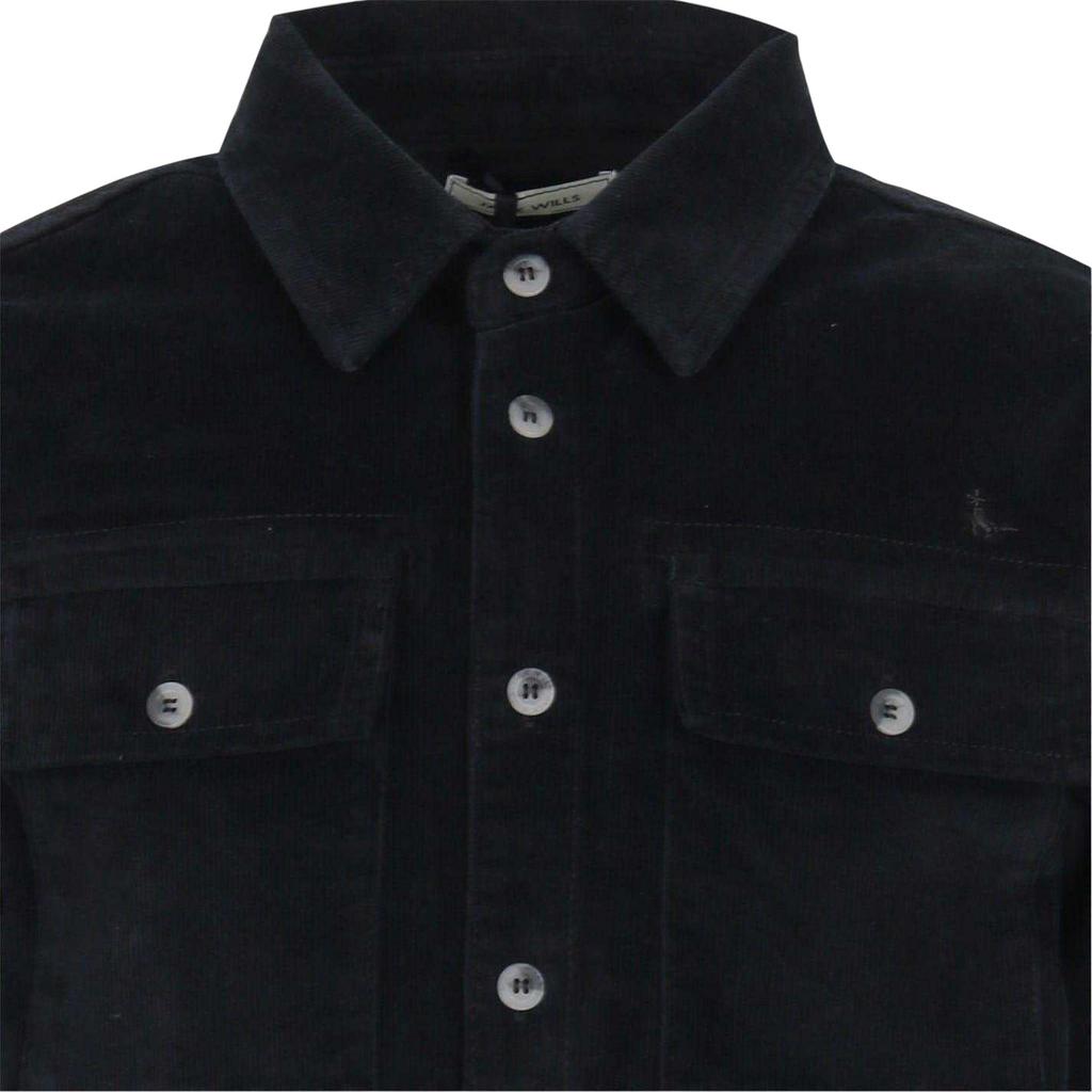 Jack Wills Mens Corduroy Double Pocket Long-Sleeved Shirt