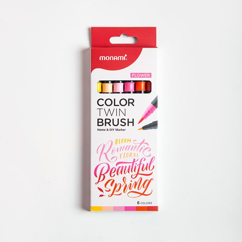 Munami 30-Color Double-Ended Brush Pen Set for Calligraphy & Sketching