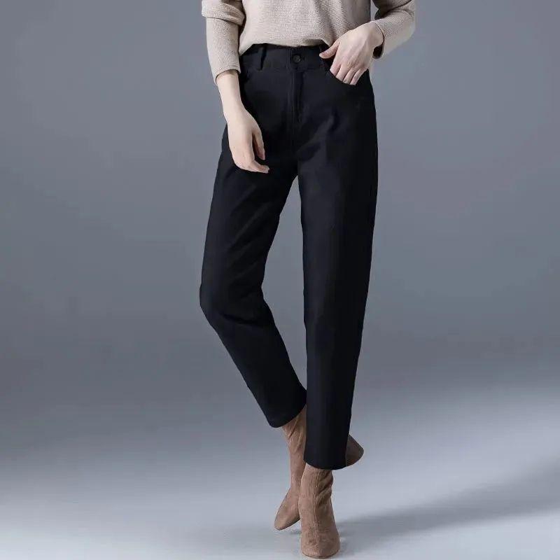 Women's Spring and Autumn Loose Stretch Daddy Pants Harlan Jeans