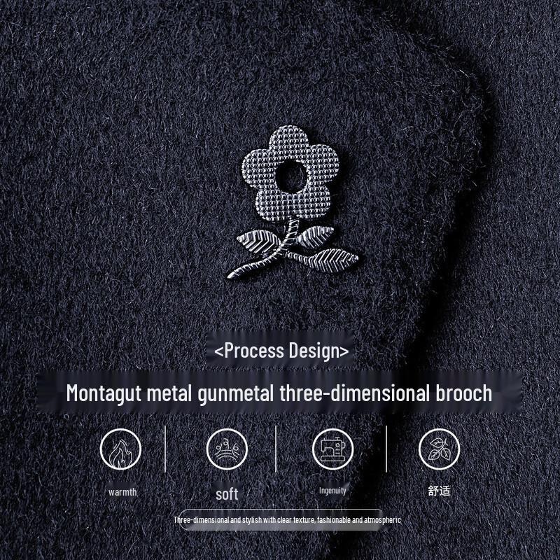 MONTAGUT Men's Luxury Winter Wool Cashmere Silk Suit