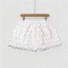 Women's Plus Size Lace Slimming Skirt with Flaw Concealing Layer and Elastic Waistband