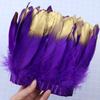 1 Meter Soaked Goose Feather Decorative Ribbon Natural Swan Feather Decorative Wedding Dress Feather Dyeing 15-20Cm