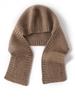 100% Pure Cashmere Children's Winter Hat and Scarf Set - Versatile, Solid Color Knit for Warmth and Style