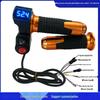 Electric Scooter Throttle Grip with Voltage Display and 23 Blue Screen Rice Grain Switches