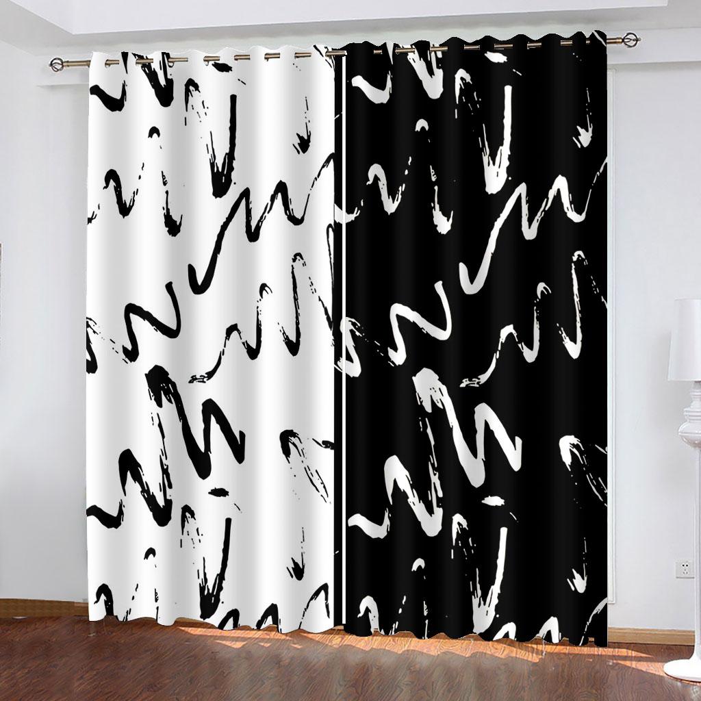 

Искусство Фортепиано Живопись Пальцевая Игра Музыкальные Инструменты Шторы Рок Мальчик Гитара Набор Спальня Гостиная Декор Шторы 2 Панели 50W130H(CM)X2PCS&Hook