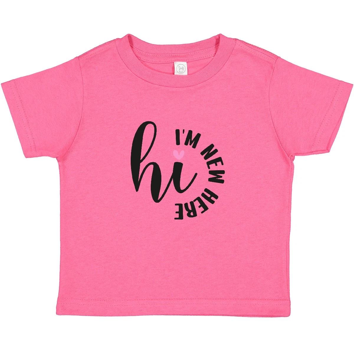 Inktastic Hi, I m New Here Baby T-Shirt Infant Tees Shower Clothing Apparel 120