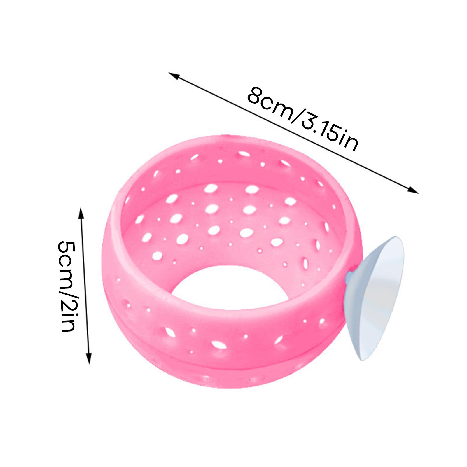 

Fish Toys Hollow Fish Shrimp Cave Plastic Decorative Bettas Hiding Place with Suction Cup Breeding Hide Caves Aquarium Decor розовый