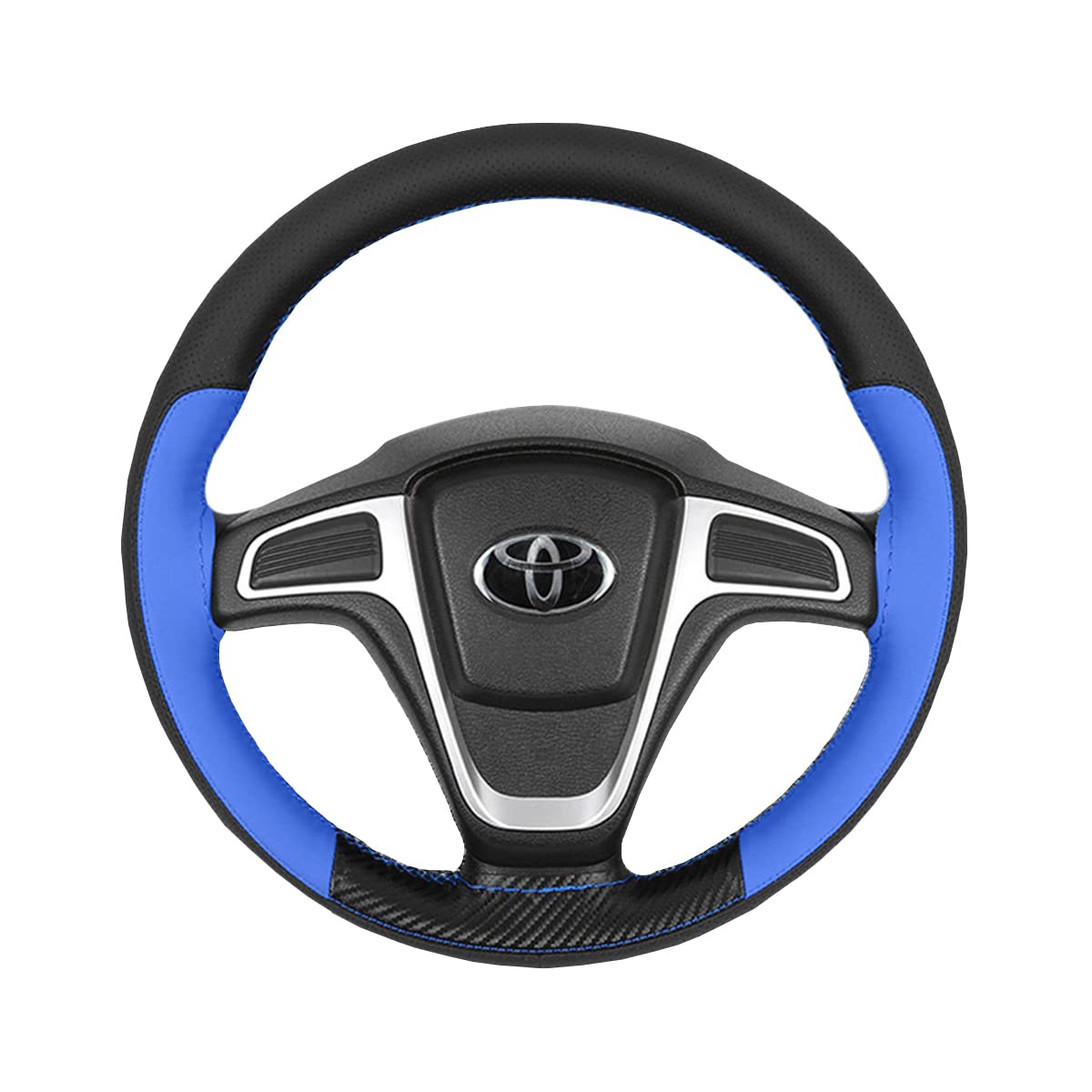 

[MKMC] Steering Wheel Cover, Car Steering Wheel Cover, Leather Material, Braided Type, Light Vehicle, синий