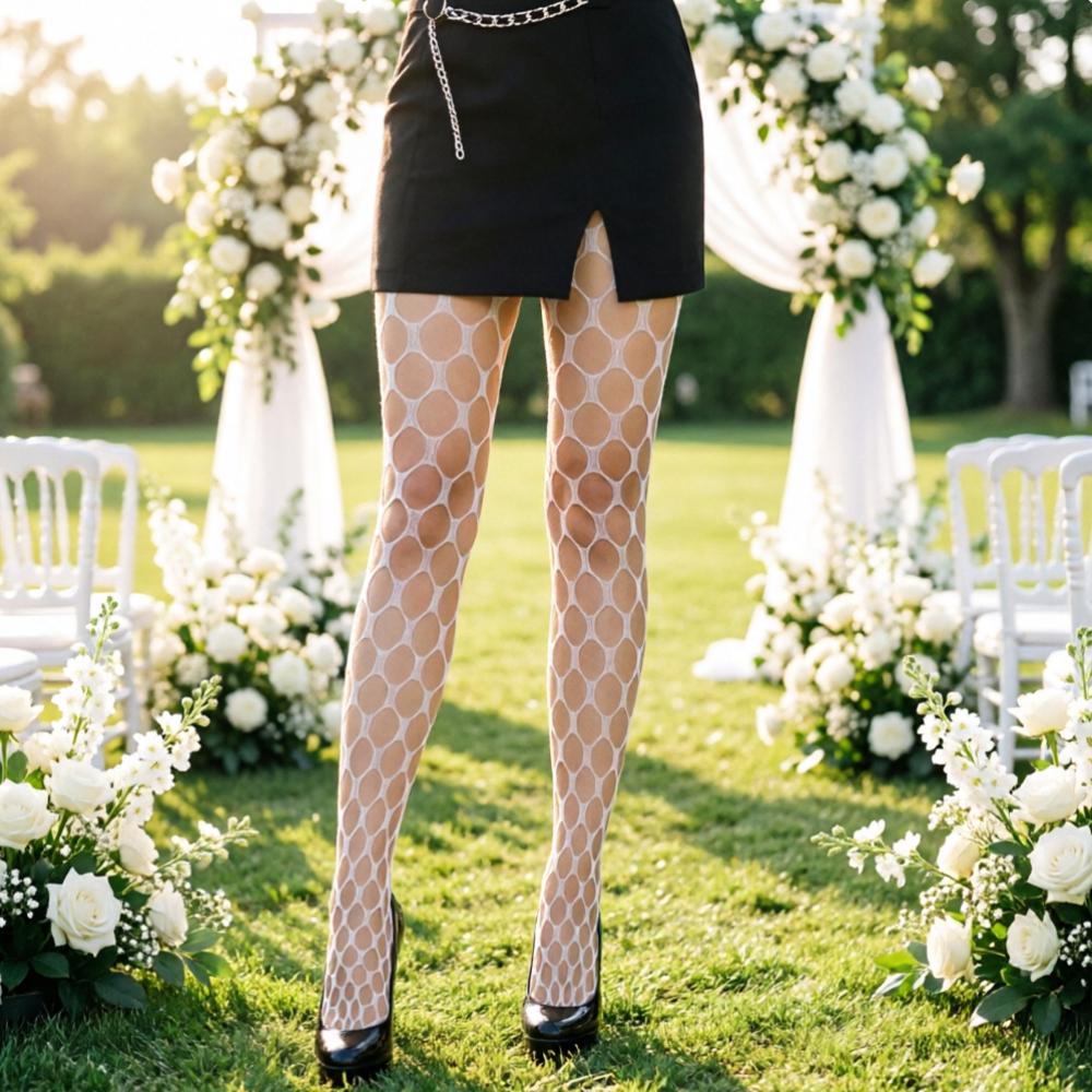 

Wedding Breathable Pantyhose Simple Party Socks For Women Costumes Fashion Body Stockings Fishnet Sweet Europe High High Tights One Size