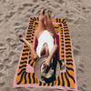 Egypt Colorful Abstract Tiger And Leopard Beach Towel Colorful Bath Towels For Girl Microfiber Quick Dry Sand Free Beach