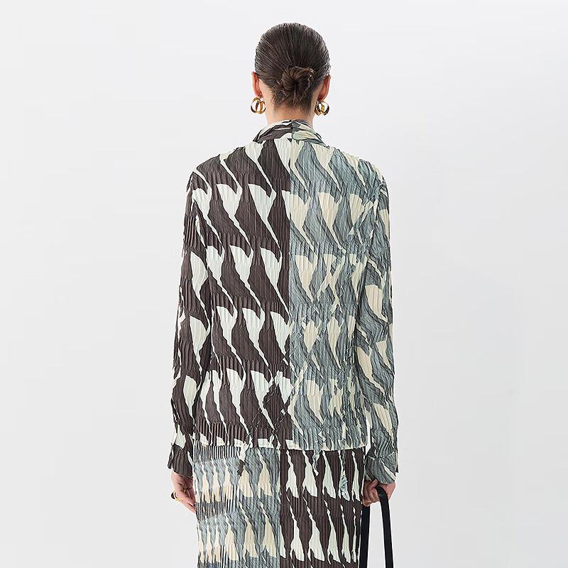 JNBY Retro Modern Colorblock Long-Sleeve Shirt