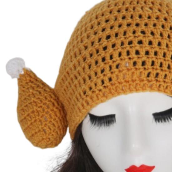 Chicken Leg Hat Highly Elastic Knitted Windproof Thermal Cap for Winter Fun