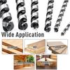 6PCS Hex Shank Drill Bit Set Long Spirals Design for Highly Torqued Stability in Hardwood Universals for Power Drills