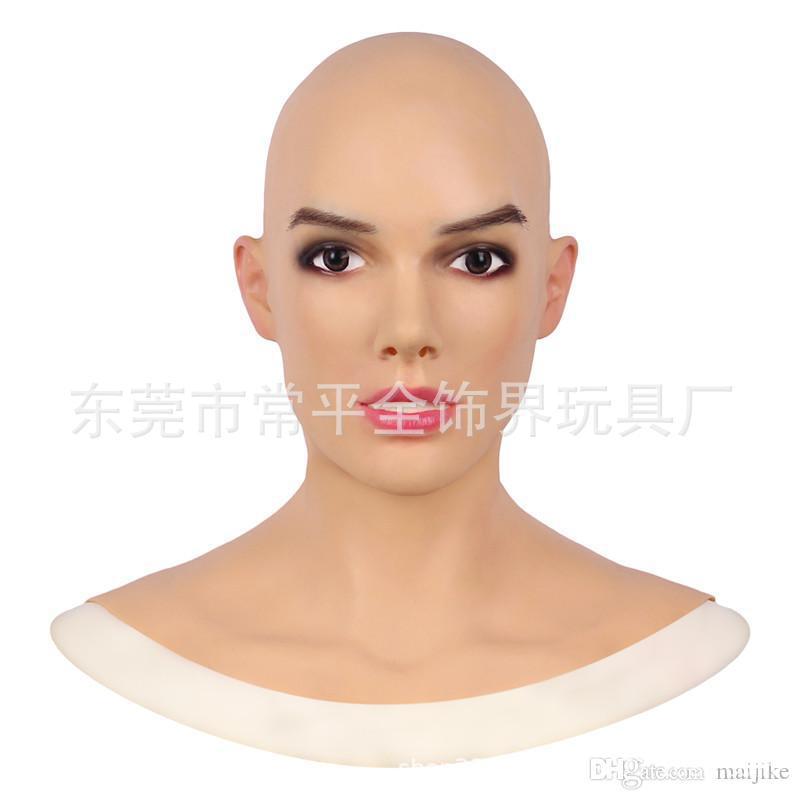 New Halloween Grandpa Wig and Mask Set Bald old man's terrifying mask