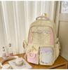 School bag, high value, large capacity, transparent and cute, junior high school student computer backpack, high school student backpack tide
