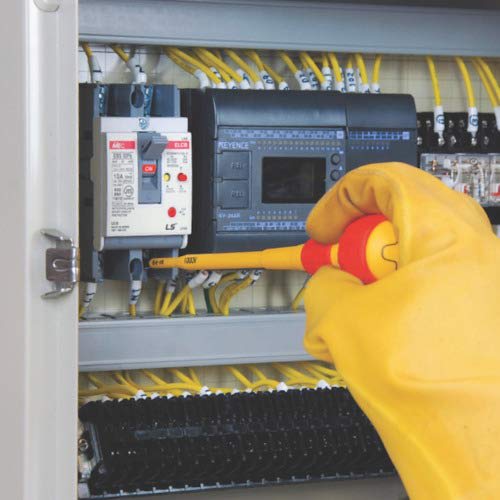 ANEX Screwdriver, Insulated, 1000V Compatible, Slim Tip, for Electrical Work, -5x100, No. 7900