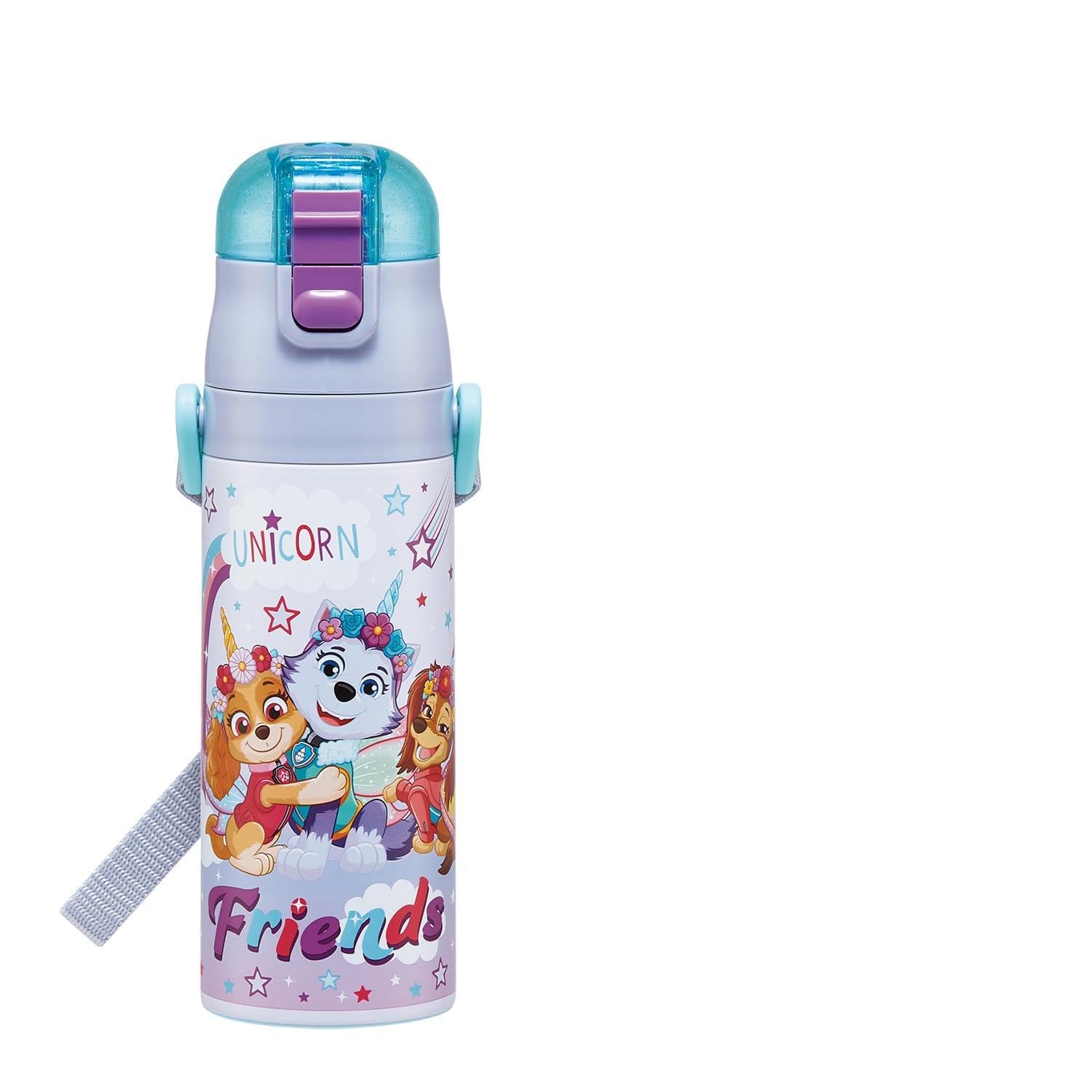 Skater Water Direct Paw Patrol Unicorn Stainless Sports Water Children s Bottle, 470ml, Drinking, Design, Girls , Insulated, Steel, Lightweight,