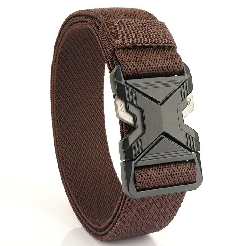 Spring New 3.4cm Casual Elastic Woven Belt, Casual and Fashionable Commuter Men's Belt