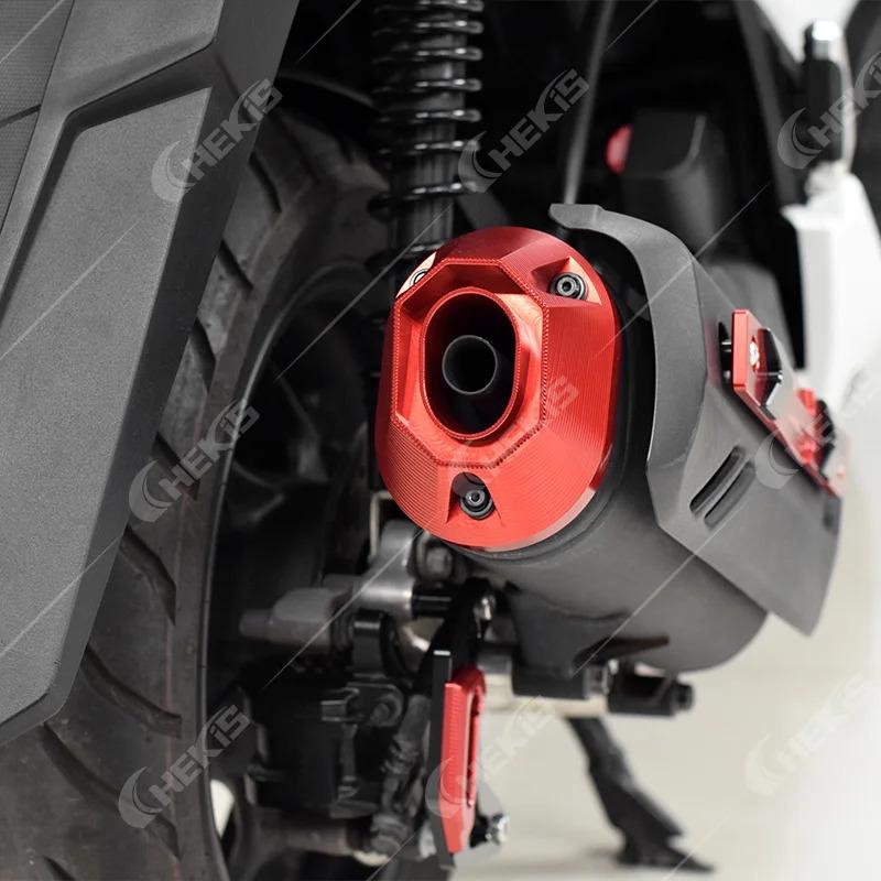 Chekis Is Suitable for Honda -2024 Pcx125 Pcx160 Vario160 Modified Accessories Exhaust Pipe Tail Cover Tail Protective Cover