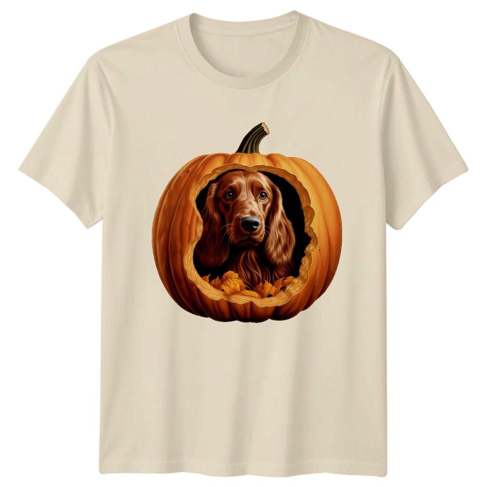 Irish Setter Pumpkin Halloween TShirt Dog Halloween Gift For Him And Her