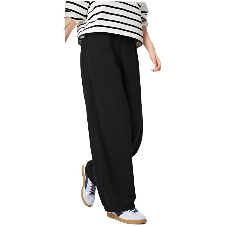 Li Ning Sports Trend Series Embroidered Logo Knitted Sports Pants Women pants AKLW178-3