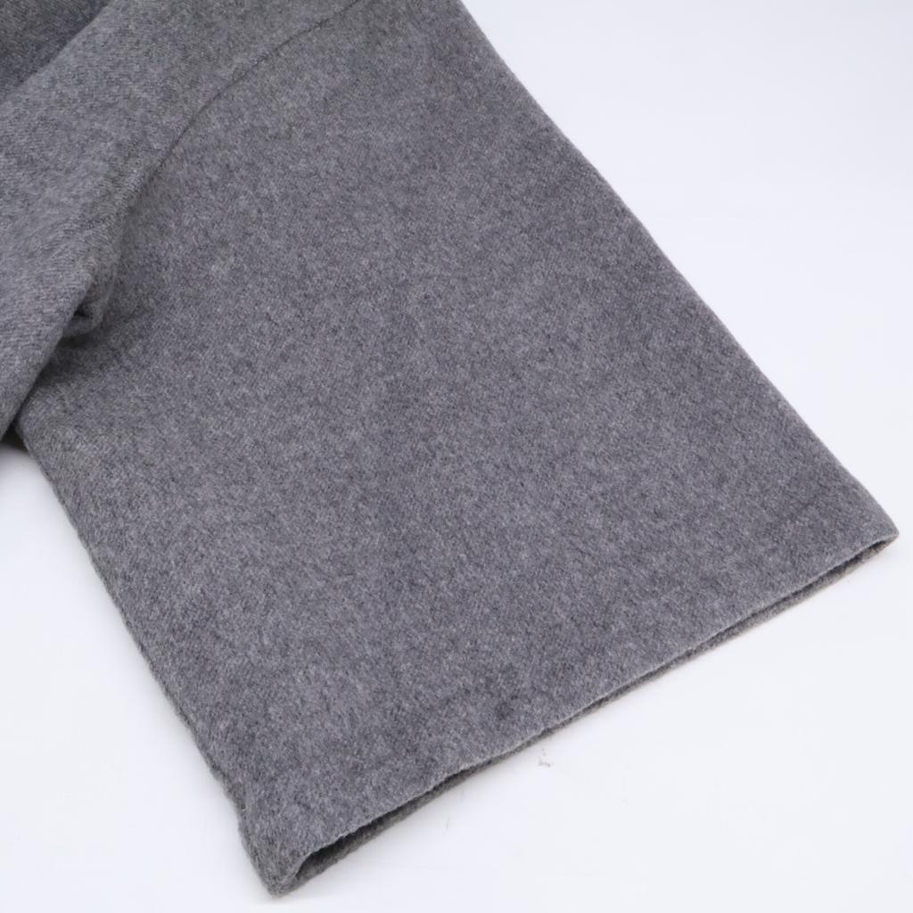 CELINE cashmere100 Triomphe Hardware Half-Zip Pullover tops 34 grayUsed