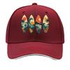 Retro Island Wave Silhouette Collect Sandwich Baseball Cap Sun Cap Outdoor Workouts Hat