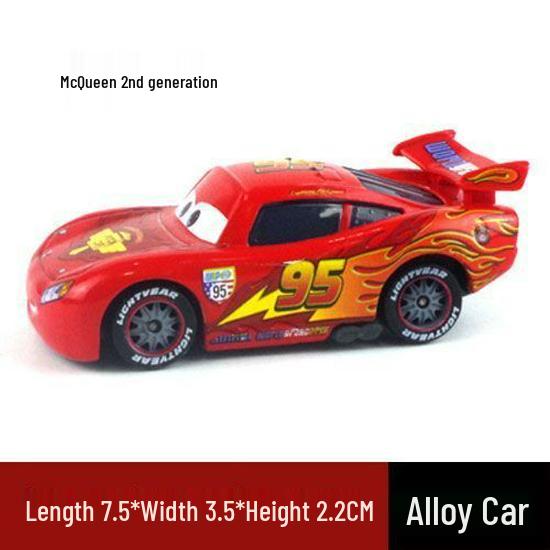 Authentic Alloy Car Set: Lightning McQueen, Mater & King - Road Rage Toys Collection for Kids
