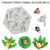 Forma na ciasto w kształcie dzikiego zwierzęcia w dżungli DIY Dekorowanie ciasta w kształcie zwierząt Forma na fondant Czekolada Cukiernictwo Narzędzia do pieczenia Forma na ciasto Gadżety kuchenne