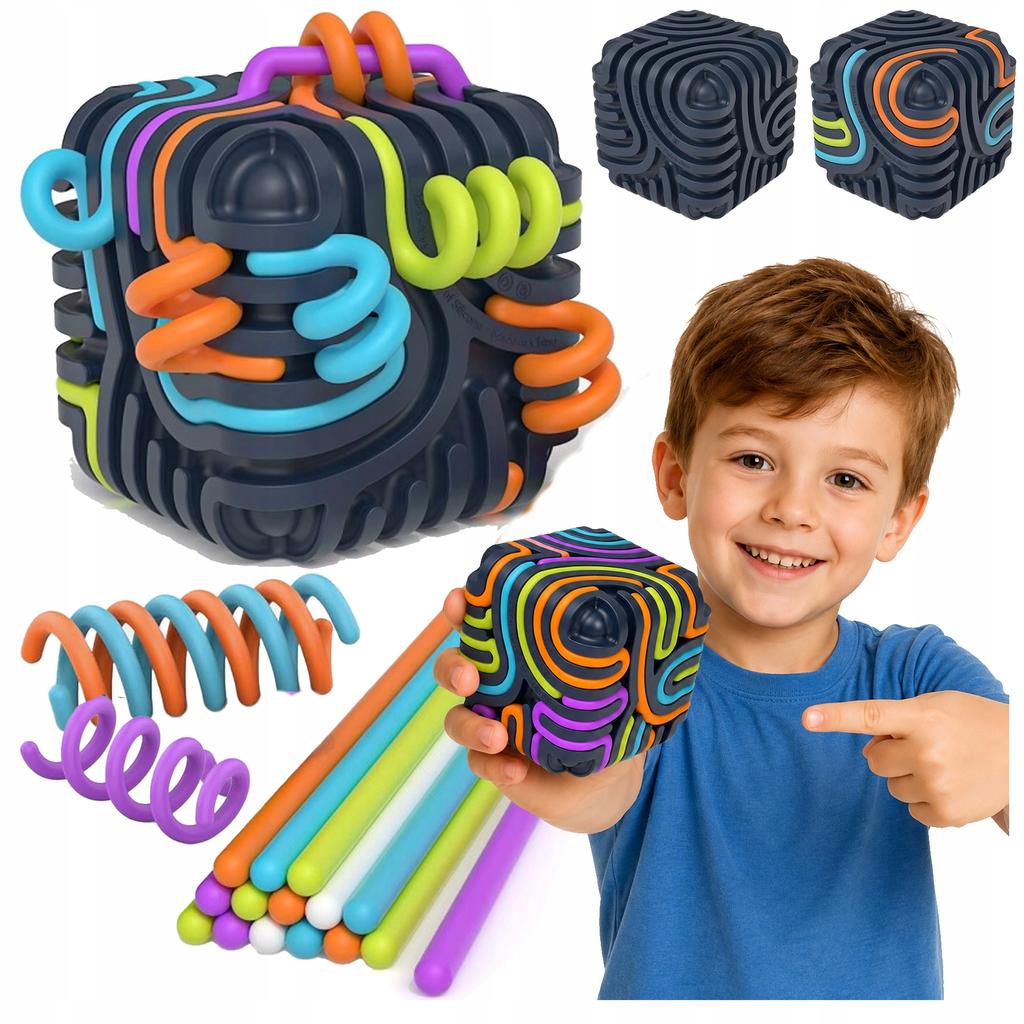 [PACZB] 3D educational cube maze + 15 noodles Z3473