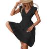 Robe d'été élégante à manches à volants style européen-américain pour femme - Nouveau style multicolore 2026