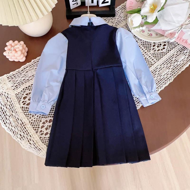 Children's Rabbit Dress - New Spring/Autumn Two-Piece Long-Sleeve with Tie
