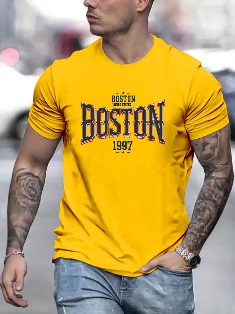 Men's Short Sleeved T-shirt Fashionable And Trendy 3D Printed Base Shirt Youth Summer Round Neck Casual Versatile Top Sweatshirt