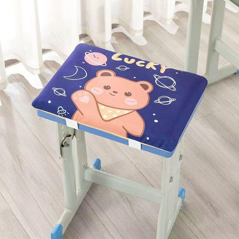 Rectangular Cartoon Chair Cushion Pad for Students
