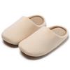 Japanese silent slippers four seasons floor home indoor non-slip simple breathable warm cotton slippers couple autumn and winter