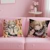 H-Himiko T-Toga Pillow Case Soft Plush Fabric Double-Sided Printed Cushion Cover Warm Winter Sofa Pillow Case