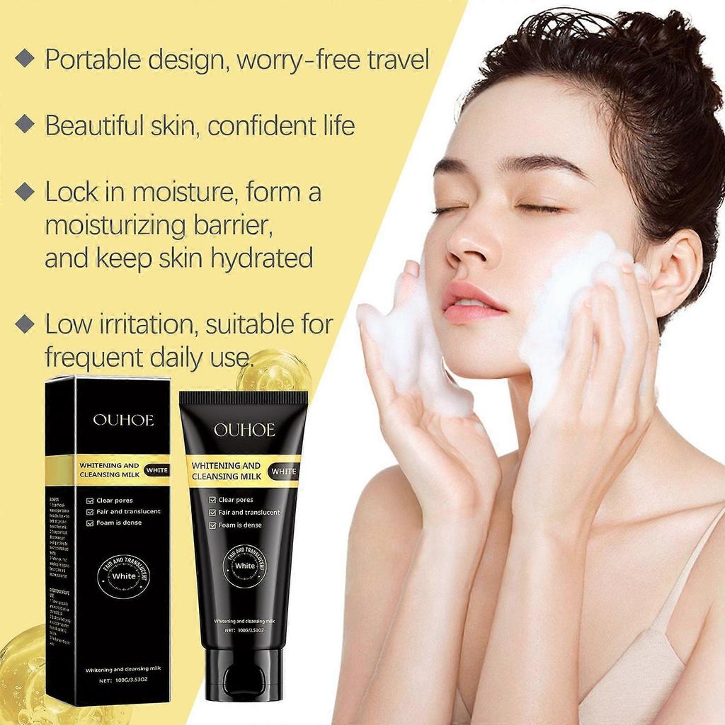 Ouhoe Niacinamide Brightening Cleanser Deep Cleansing, Moisturizing Without Tightness, Gentle Hydration, Brightening And Moisturizing Facial Cleanser