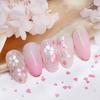 6 Gitter Blütenblatt Nagel Glitzer Pailletten Rosa Weiß Runde Flocke DIY Kirschblüten Blume Nail Art Dekoration Zubehör Sommer Nagelbedarf