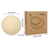 4 Pcs Wheat Straw Plates Lightweight Round Dishes Dinnerware for Kitchen,Camping